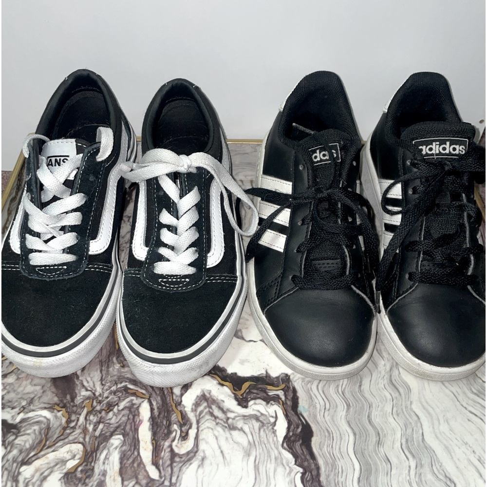 Boys Adidas Vans sneaker tennis show bundle
